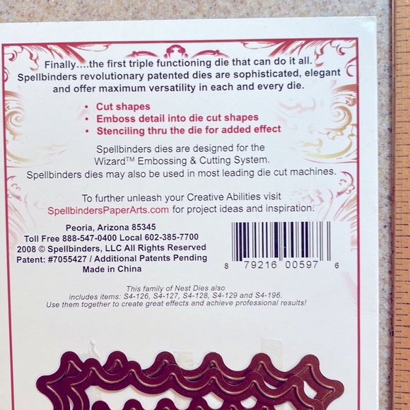 Spellbinders Nestabilities Small Classic Inverted Scalloped Square Cutting Dies - Picture 3 of 5